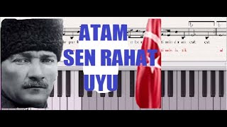 Atam sen rahat uyu - Atam marşı  nota ve söz #56.sayfa Resimi