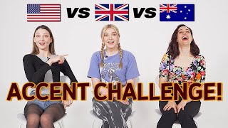 : ONE language, THREE accents : UK vs  USA vs  AUS English!