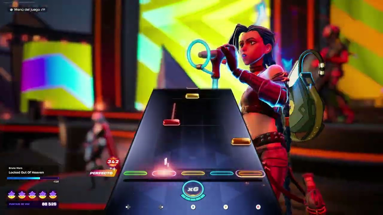 Locked Out Of Heaven - Bruno Mars - VOCAL - Fortnite 2025 12 18 #fortnite #fortnitefestival