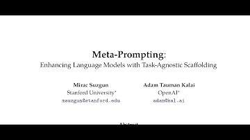 Meta-Prompting: Enhancing Language Models with Task-Agnostic Scaffolding