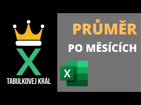 Jak spočítat průměr po jednotlivých měsících | Excel 365 Tutorial