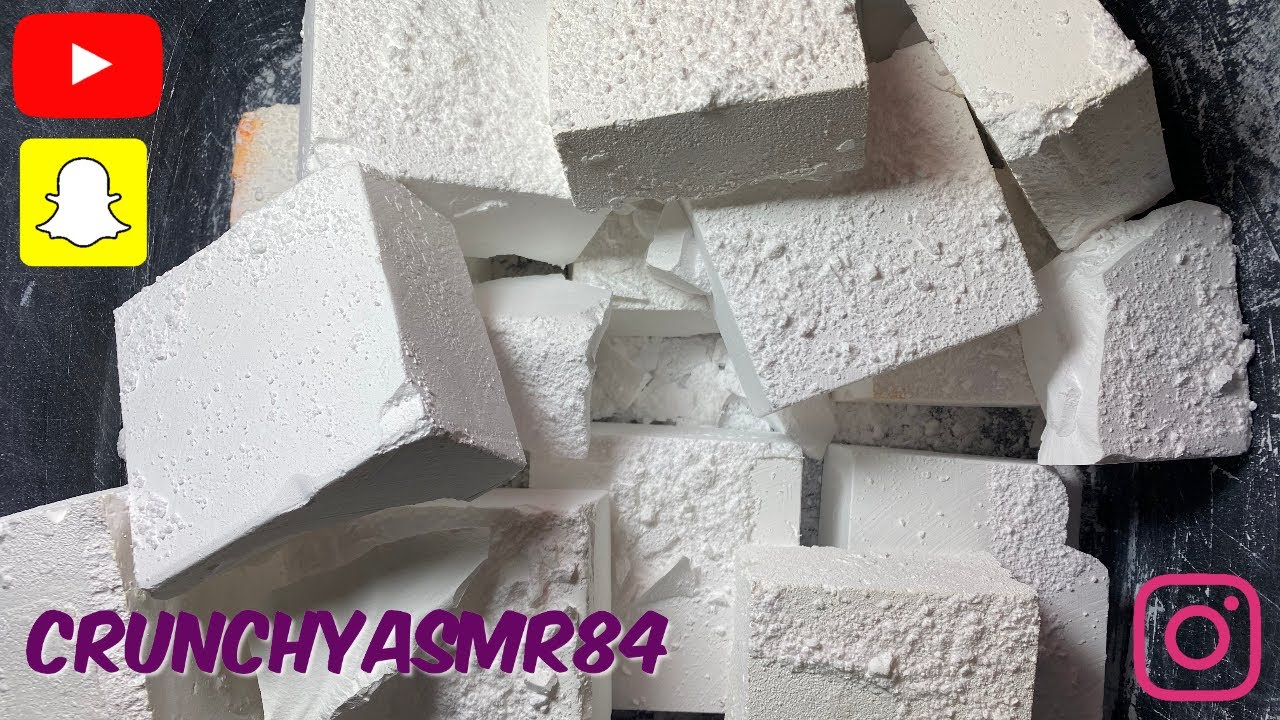 16 Blocks of Gym Chalk Crush | Sleep Aid | Oddly Satisfying | ASMR ...