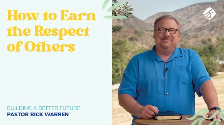 "How to Earn the Respect of Others" with Pastor Ri...