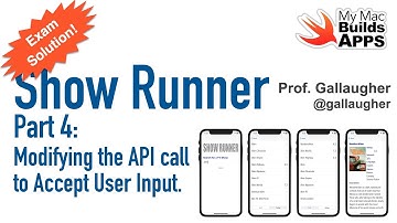 Showrunner - Part 4 (Making an API Call from User Input)