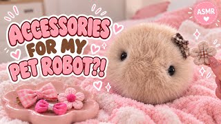 Trying All My Cute Accessories on My Cupboo Pet Robot 💕 ASMR Soft Spoken screenshot 5