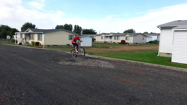 Epic jumps on bike