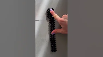 شنطه بالخرز باللون الاسود Asmr Bead Bag Diy Explore Viral Fypシ Viral Handmade 