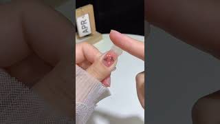 cat pattern nail stickers #nails #simplenails #nailart #stiker #tutorial #beauty #viralvideo