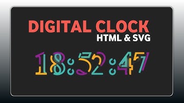 How to Create Digital Color Word Clock with HTML, SVG, and CSS! ⌚🕜