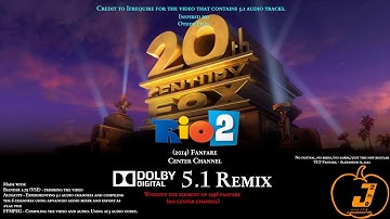 20th Century (Fox) Studios (2014, Rio 2) Fanfare Center Channel 5.1 Remix (without 1998 fanfare)