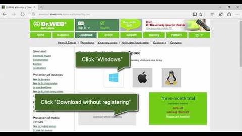 How to download the distribution of Dr.Web Security Space 11 without using a serial number.