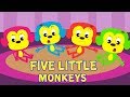 пять маленьких обезьян | 5 Little Monkeys | Kids Rhymes Russia | русский мультфильмы для детей