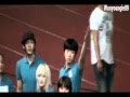 100914 2PM &amp; Miss A &amp; Joo holding hands @ idol sports