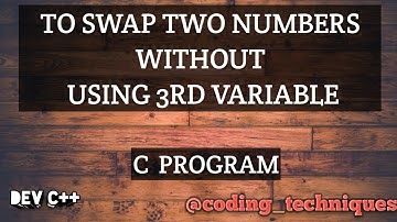 To Swap Two Numbers Without Using Third Variable #coding #programming #youtubevideo #viral #c#trend