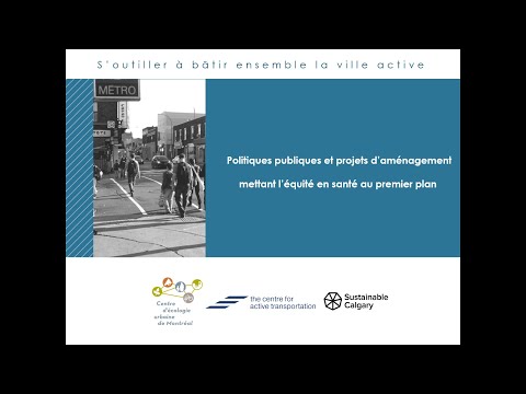 [Webinaire] Politiques publiques et projets d'aménagement mettant l'équité en santé au premier plan