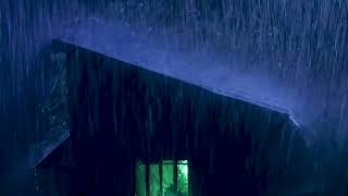 Sleeping Music - White Noise of Gentle Rainfall and Thunderstorm for Relaxation - Chill with Rain