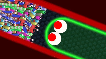 Slither.io Giant Hacker Snake vs 96569 Tiny Troll Snakes Epic Slitherio Gameplay