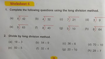 math class 3 chapter 5 worksheet 6 dav public school