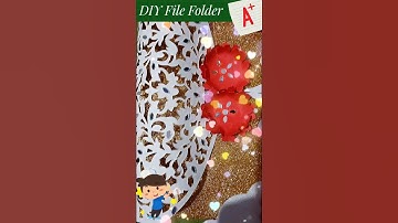 DIY Project File decoration ideas//Handmade File Folder for school project//File Folder