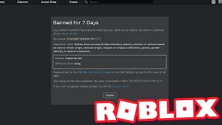 STUPID ROBLOX BANS