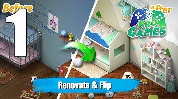 Room Flip™: Design Dream Home Gameplay Walkthrough #1 (Android, IOS)