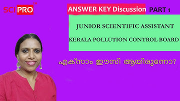 JSA EXAM ANSWER KEY| JUNIOR SCIENTIFIC ASSISTANT|JSA ANSWERS