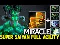 MIRACLE [Juggernaut] Super Saiyan Full Agility Build Cancer Damage 7.25 Dota 2