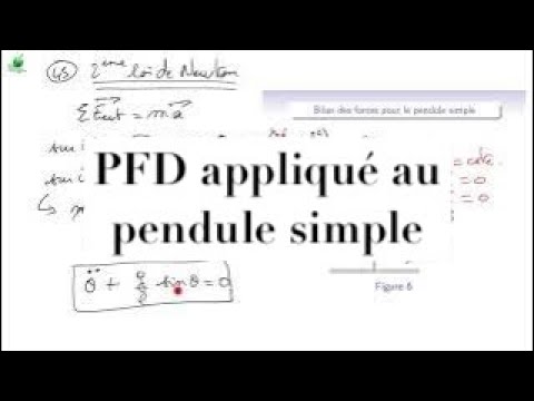 Cours de mécanique - M3_4 : oscillateurs : PFD pendule simple