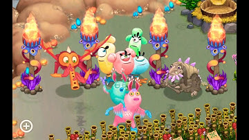 Wimmzies + Hippity-Hop + Bridg-it + Floot Fly (Faerie Island) My Singing Monsters