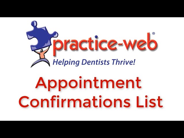 Practice-Web: Appointment Confirmation List