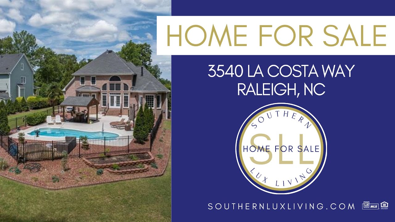 HOME FOR SALE 3540 La Costa Way, Raleigh, North Carolina YouTube