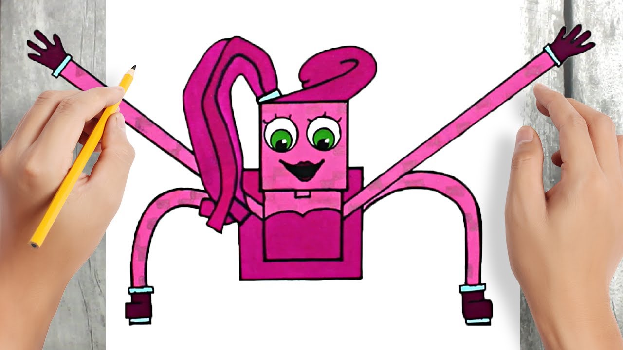 HOW TO DRAW MOMMY LONG LEGS  Friday Night Funkin (FNF) - (Draw & Color) 