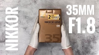 Unboxing Nikkor 35mm f1.8 Lens (ASMR)