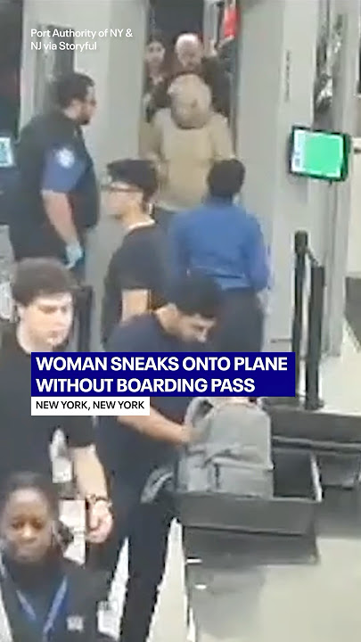 Woman sneaks onto plane without boarding pass