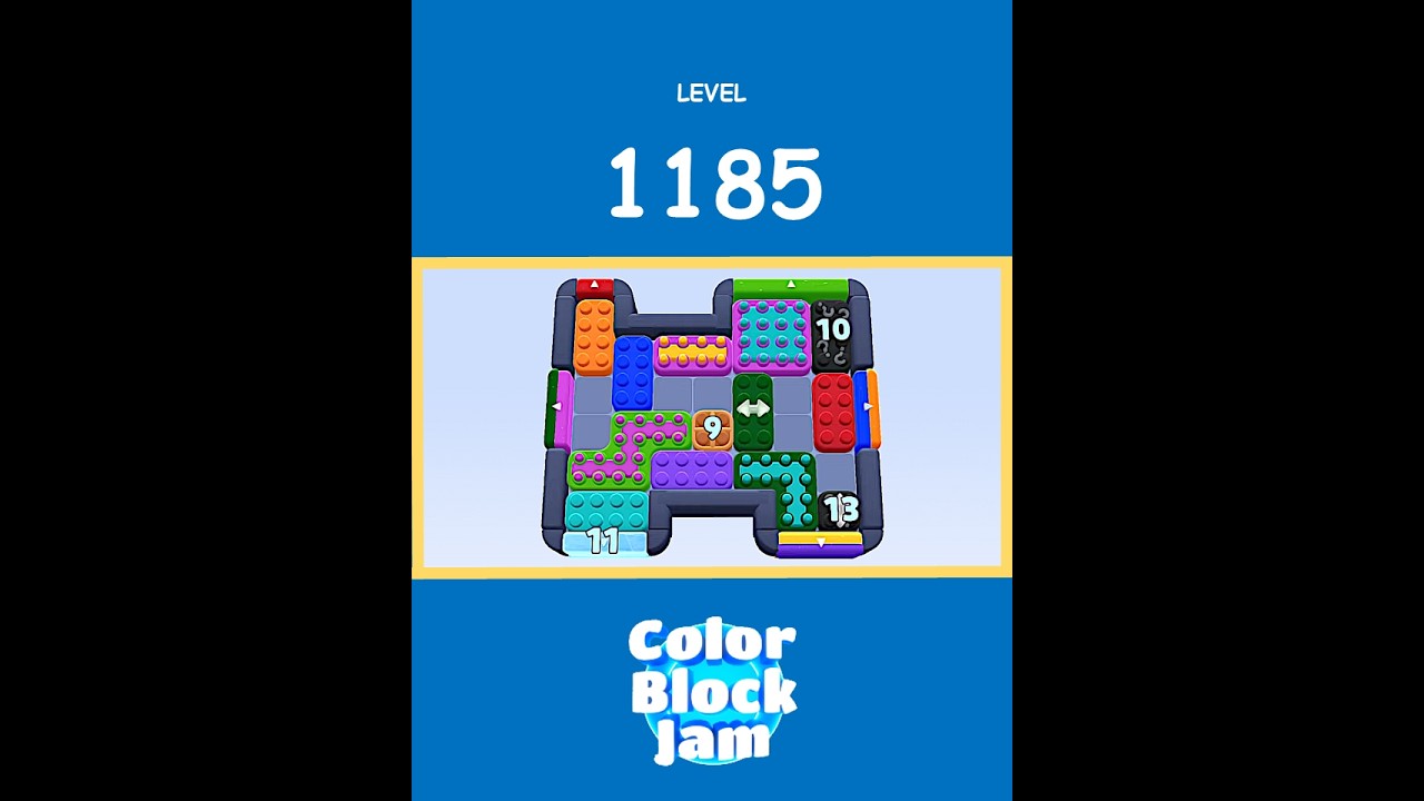Blockb いろい Color Block Jam Level 1185 Solution Without Boosters - YouTube