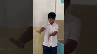 Rajorshi Chowdhury, 12 blowing a bubble at Greenridge Primary School on 6 April 2024