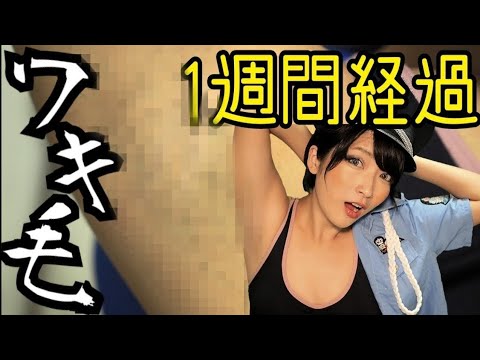 わき毛チャレンジ 一週間経過 大体５ミリ生えた 笑underarm Hair Youtube