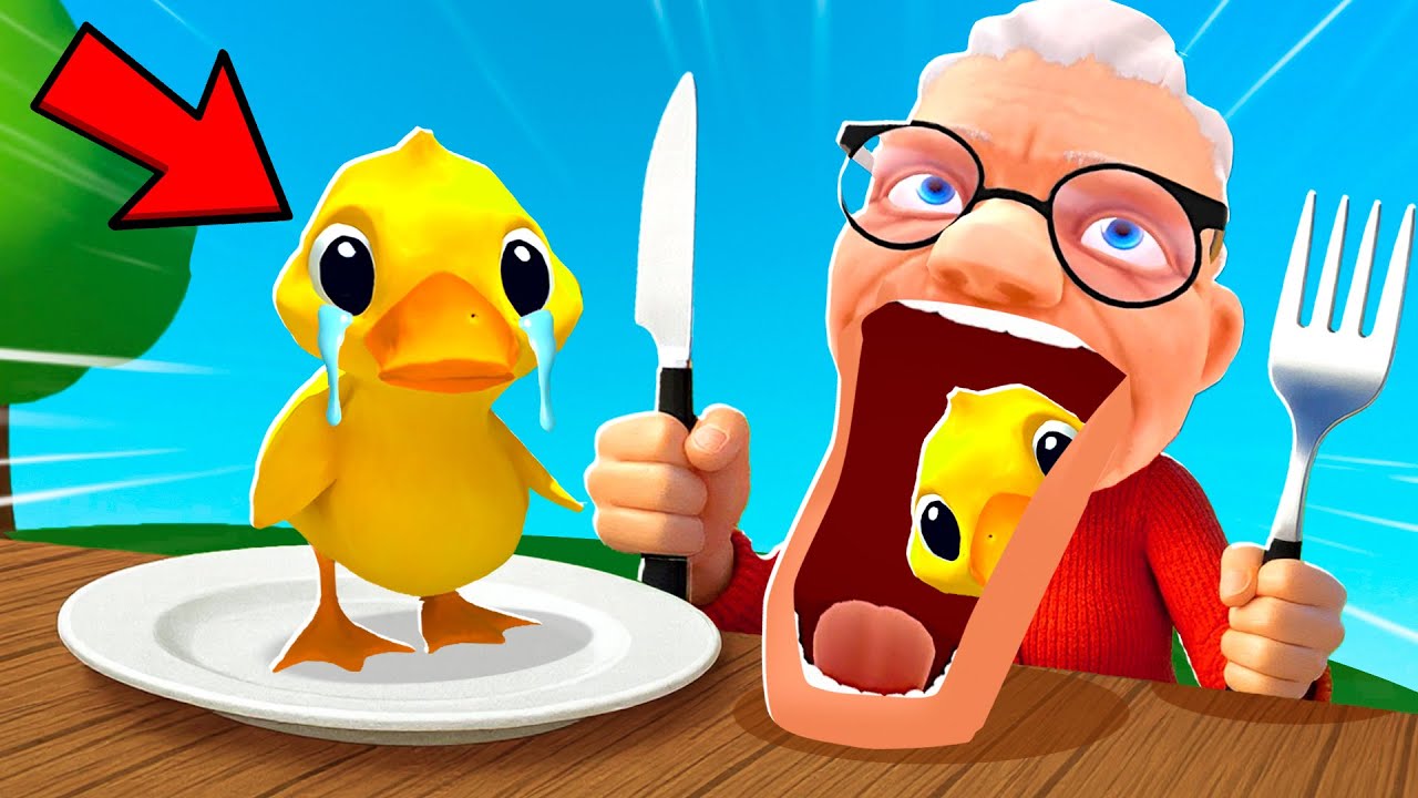 The Ducklings Get EATEN By Granny - I Am Cat VR