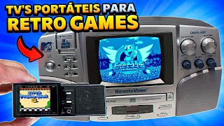 TVs PORTÁTEIS para RETRO GAMES: a NOSTALGIA de jogar na TELINHA