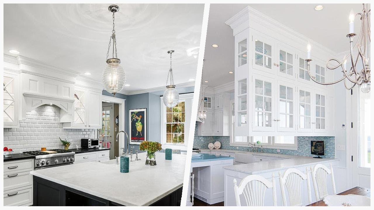 75 Traditional White Kitchen Design Ideas You'll Love - YouTube