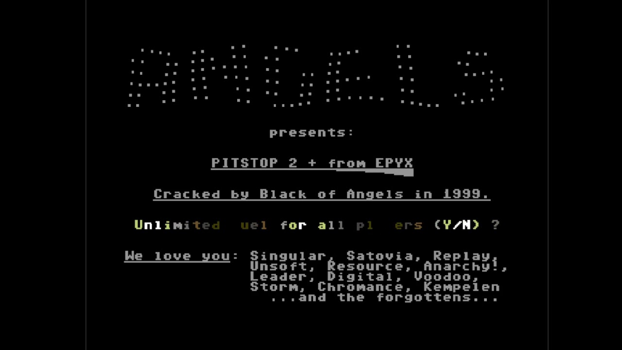 C64 Crack Intro : Angels Trainermenu 1999