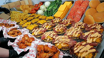 Amazing taste!! Monthly sales of $100,000. Original American style cheeseburger / Korean street food