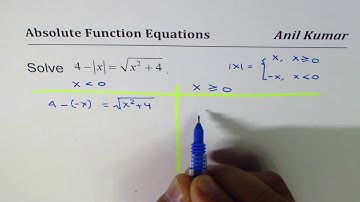 How to solve equations with absolute function - EDEXCEL - GCSE - SAT