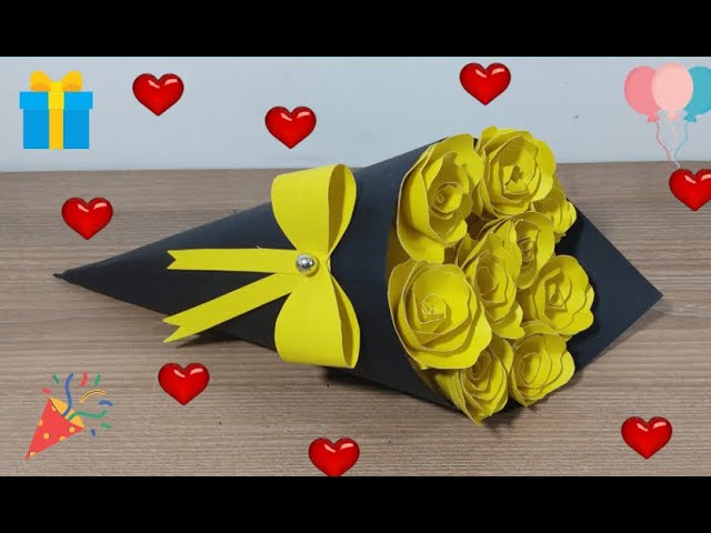 Alrededores malo Lustre hacer ramo de flores de papel como REGALO - hacer ramo de flores para  regalar FACIL Y BARATO - YouTube