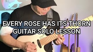 alvin deleon is live! POISON EVERY ROSE HAS ITS THORN GUITAR SOLO LESSON