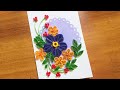 How to make beautiful paper quilling card  paper quilling flower card