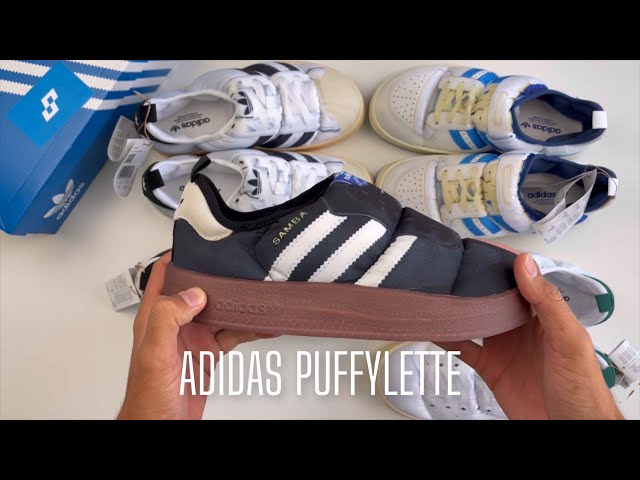 adidas gazelle silver green womens Adidas Unisex Puffylette Samba Cloud White / Core Black / Off White Low Top  Sneakers