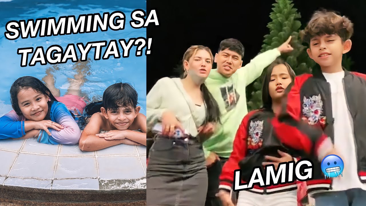 Night Swimming at TAGAYTAY! SAYA NI CHLOE & WALLAD 🥶🌲| Grae and Chloe