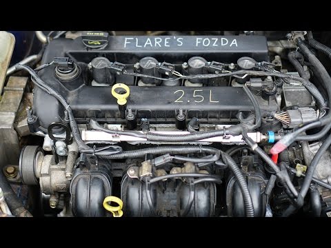 Mazda 3 with Ford Fusion engine swap [ start up ]