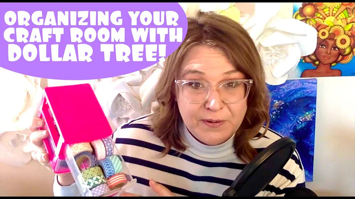 Dollar Tree Craft Room Organization Ideas! #dollartree #craftroom #organize #dollartreefinds
